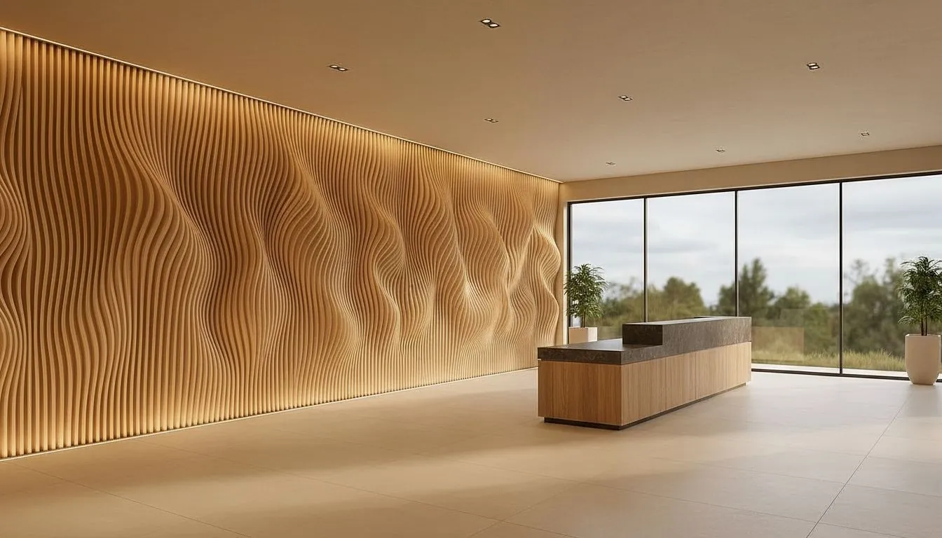 Parametric Wood Panel interior 2