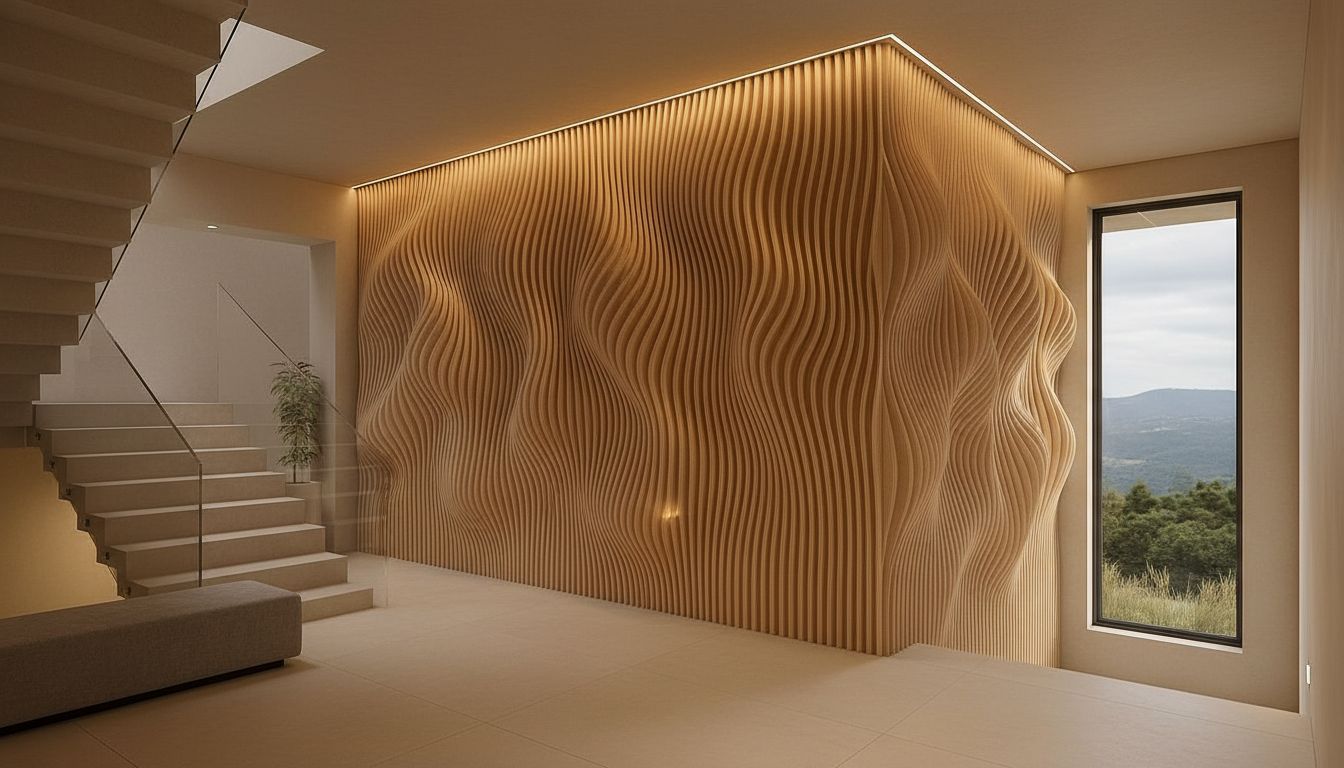 Parametric Wood Panel interior 6